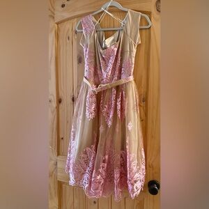 Embroidered Tulle Dress